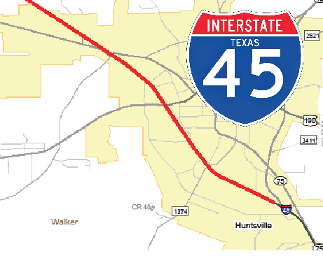 Construction on I-45 Set to Continue into Huntsville