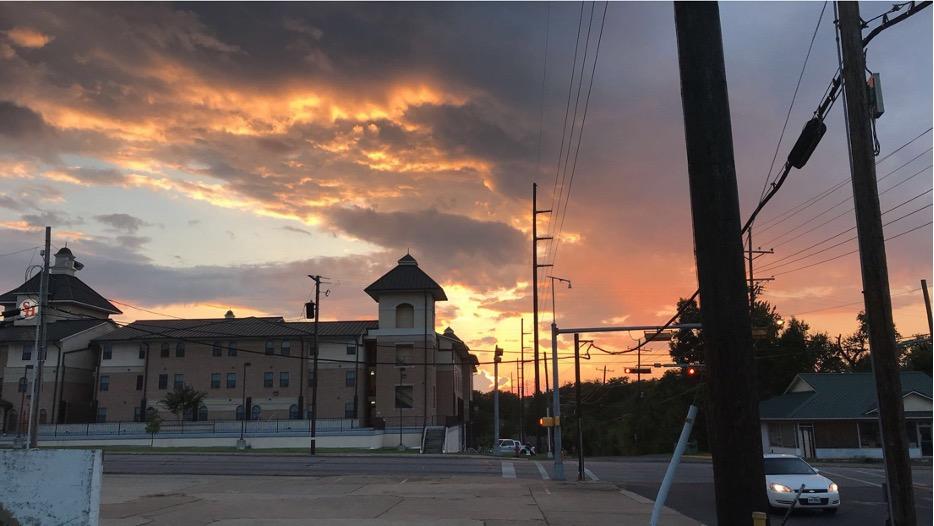 Stunning Texas sunsets during spring season