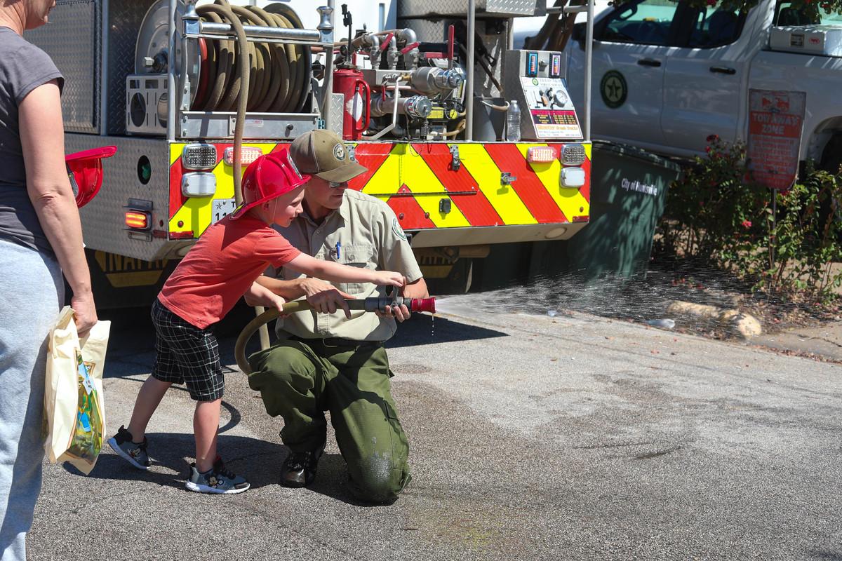 Touch-a-truck educates public on public service safety