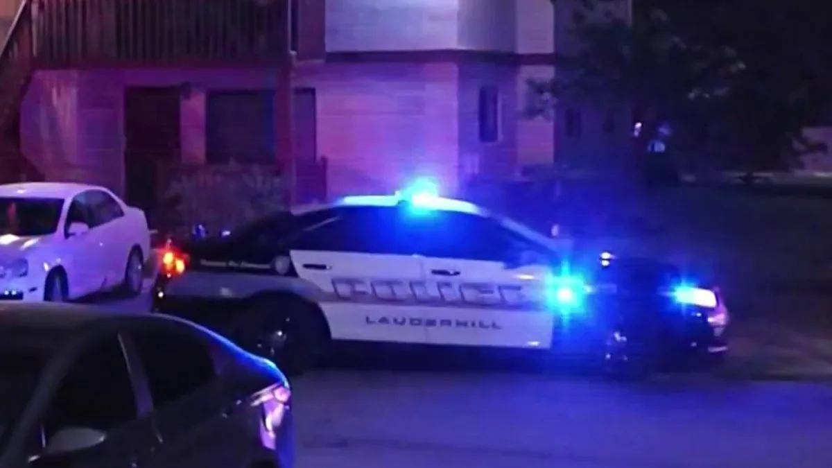 Police tape near a residential street in Lauderhill after a fatal shooting