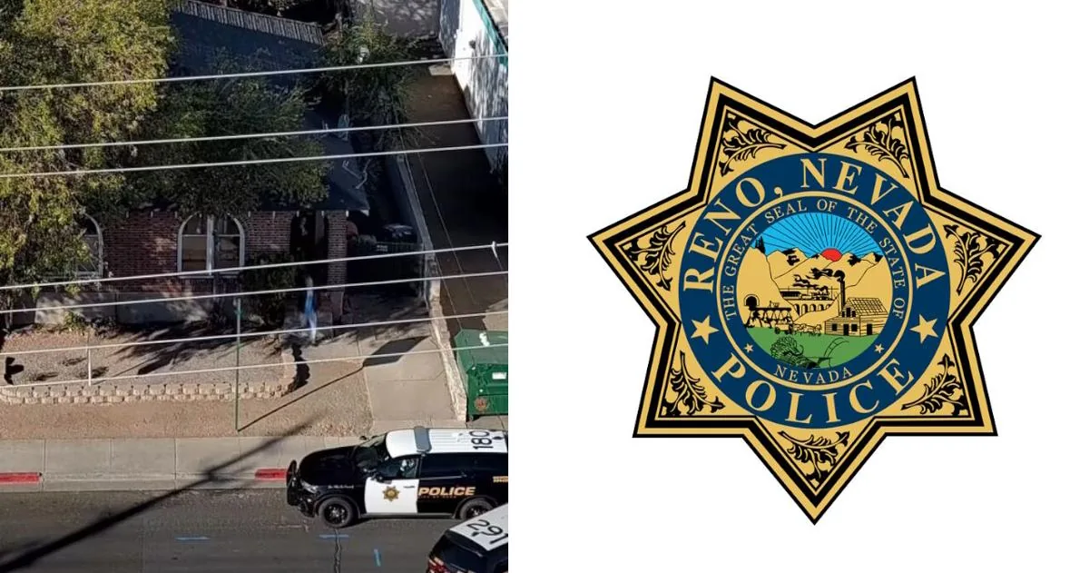 Reno police investigate a vacant duplex after two suspects flee and a drone tracks them nearby