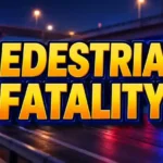 Police and emergency crews at a fatal crash scene on an Interstate 70 ramp