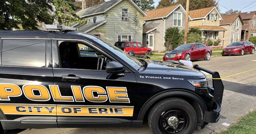 Police investigate a home in Erie, Pennsylvania, after a deadly family shooting