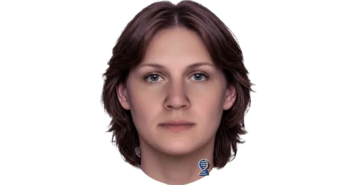 Forensic composite of an unidentified woman created from DNA analysis in a Virginia Beach cold case