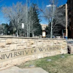 Police lights near Los Angeles International Airport in a case involving a Wyoming graduate student arrest